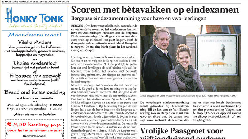         Bergens Nieuwsblad van 13 maart 2013    